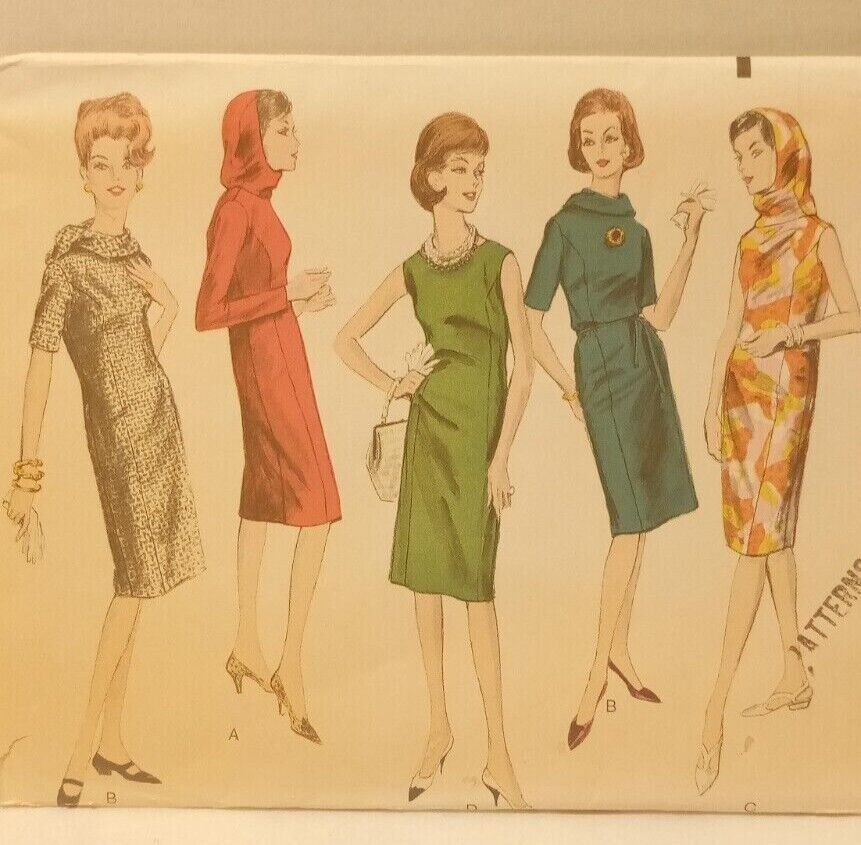 1963 Vogue Dress Sewing Pattern Size 14 #5841