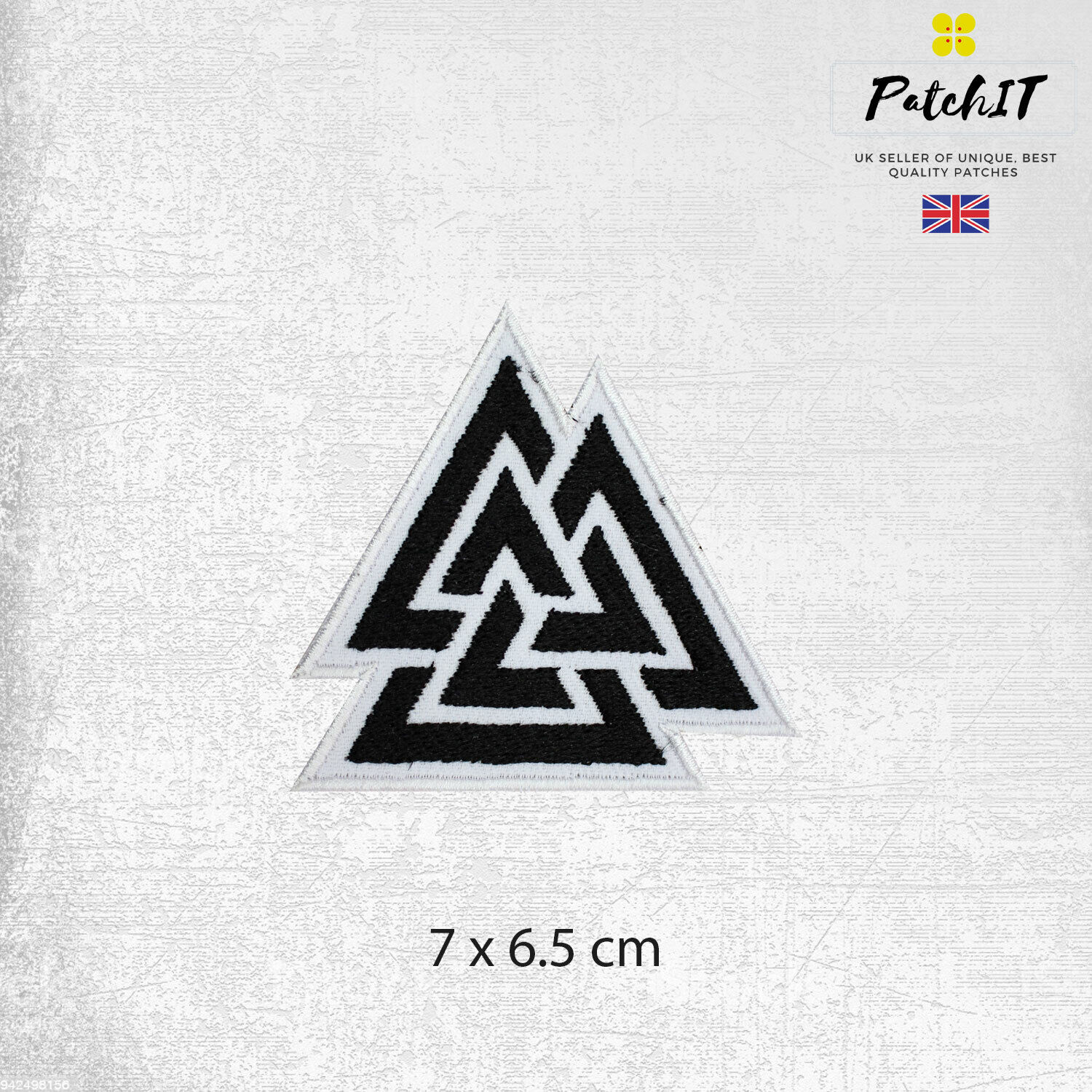 Valknut Triangle Vicking Sign Patch Iron On Patch Sew On Badge.For Clothes