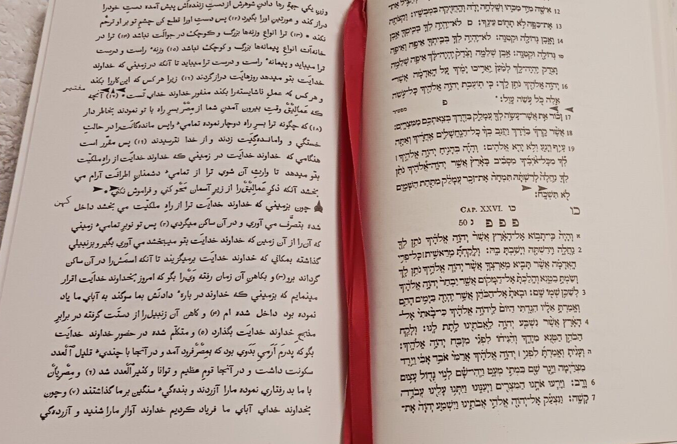 1987 Torah & Haftorahs Of Special Days Hebrew & Persian Translation Fred Hakim