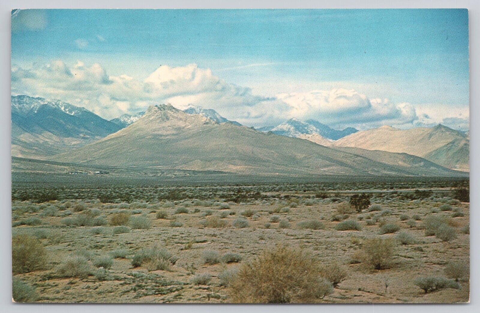 Inyokern California Mount Five Fingers Sierra Nevada Mts SCARCE Vintage Postcard
