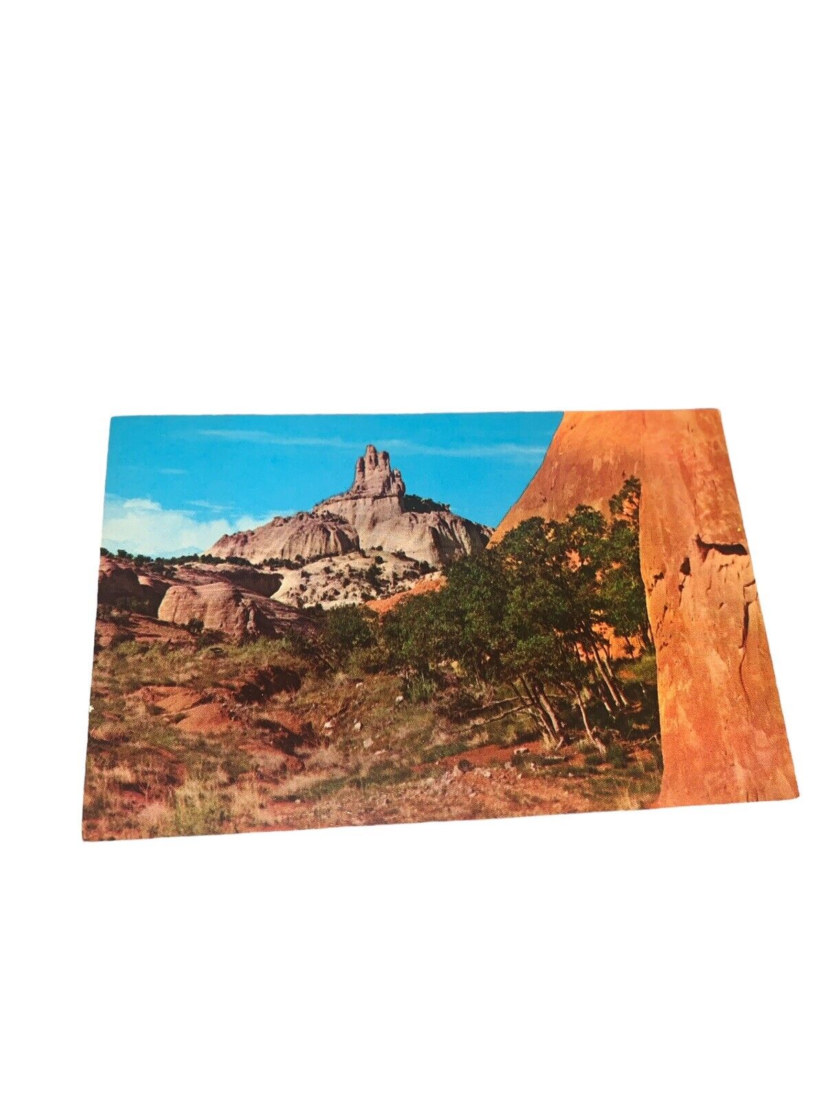 Vintage Postcard- Navajo Church Rock, Gallup, NM 1960s