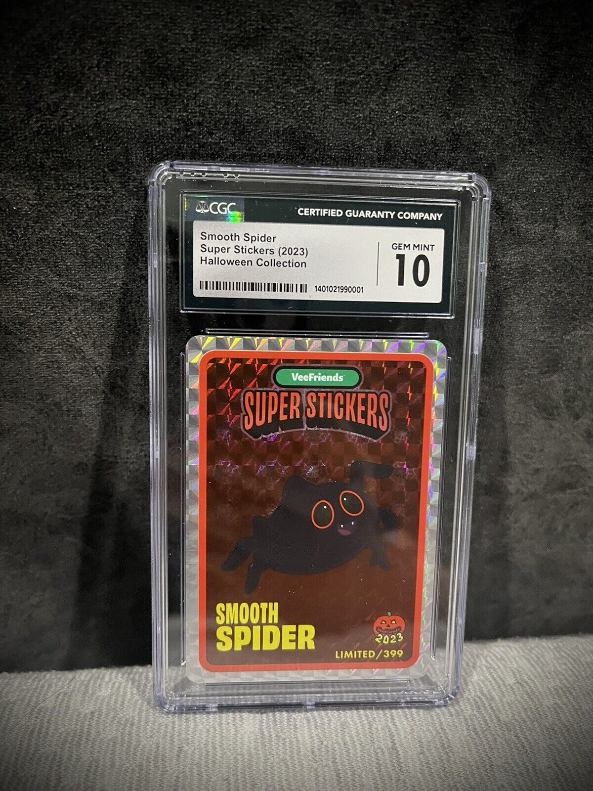SMOOTH SPIDER Super Sticker /399 - Veefriends Halloween 2023 Collection CGC 10