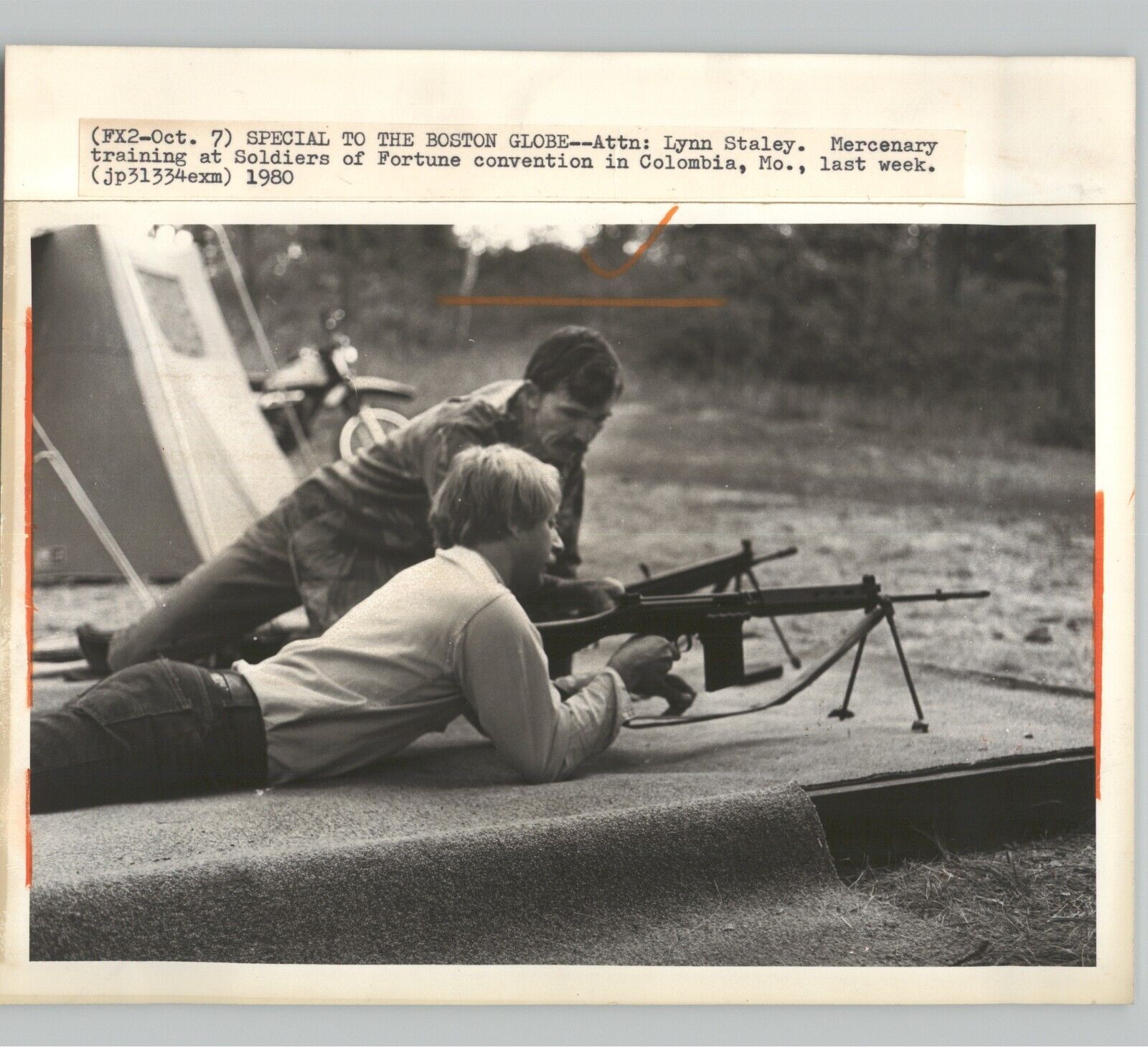 Soldiers of Fortune MERCENARY TRAINING Columbia MO Vintage 1980 Press Photo