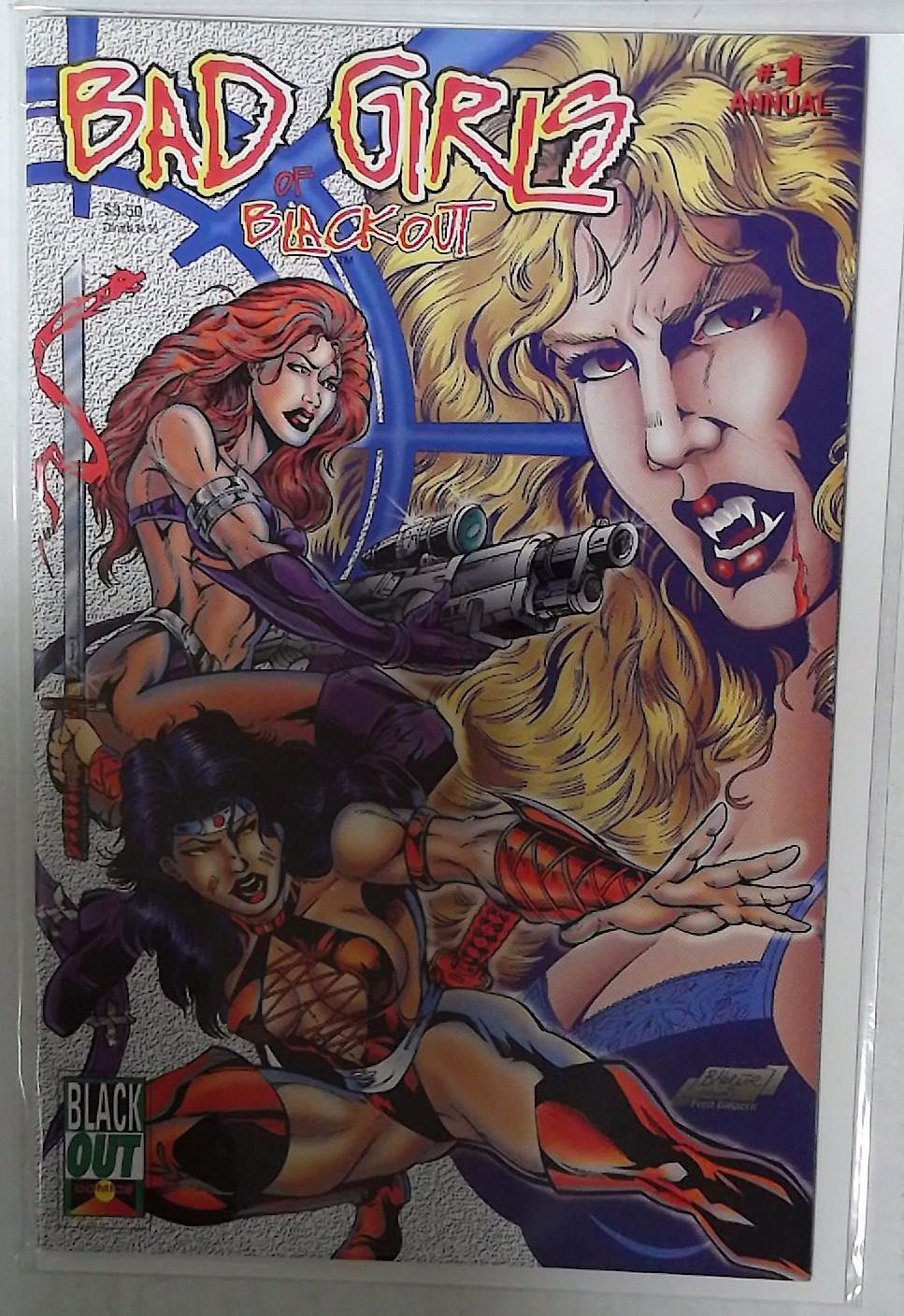 1995 Bad Girls of Blackout Annual #1 Blackout NM 1st Print Comic Book
