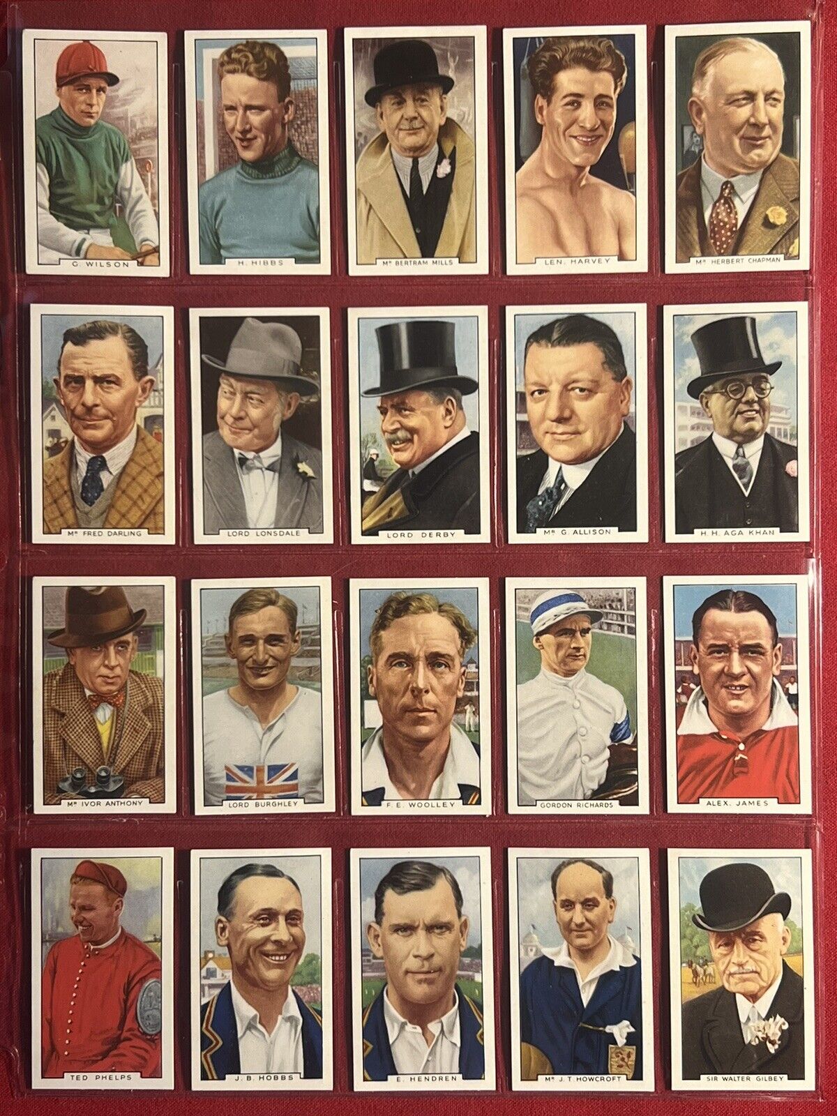 1936 GALLAHER SPORTING PERSONALITIES-FULL 48 CARD SET-DIXIE DEAN-VG+EXCELLENT+