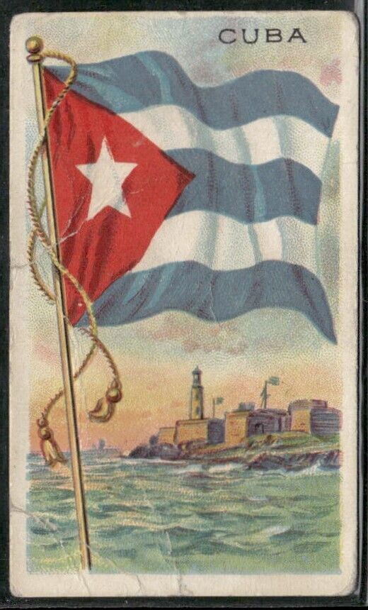 1910-11 Flags of All Nations (T59)-Cuba-Recruit Black 2nd Dist VA #25