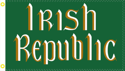 IRISH REPUBLIC 3X5 FT OFFICIAL IRELAND ROUGH TEX ® 100D WATERPROOF UV PROTECTED