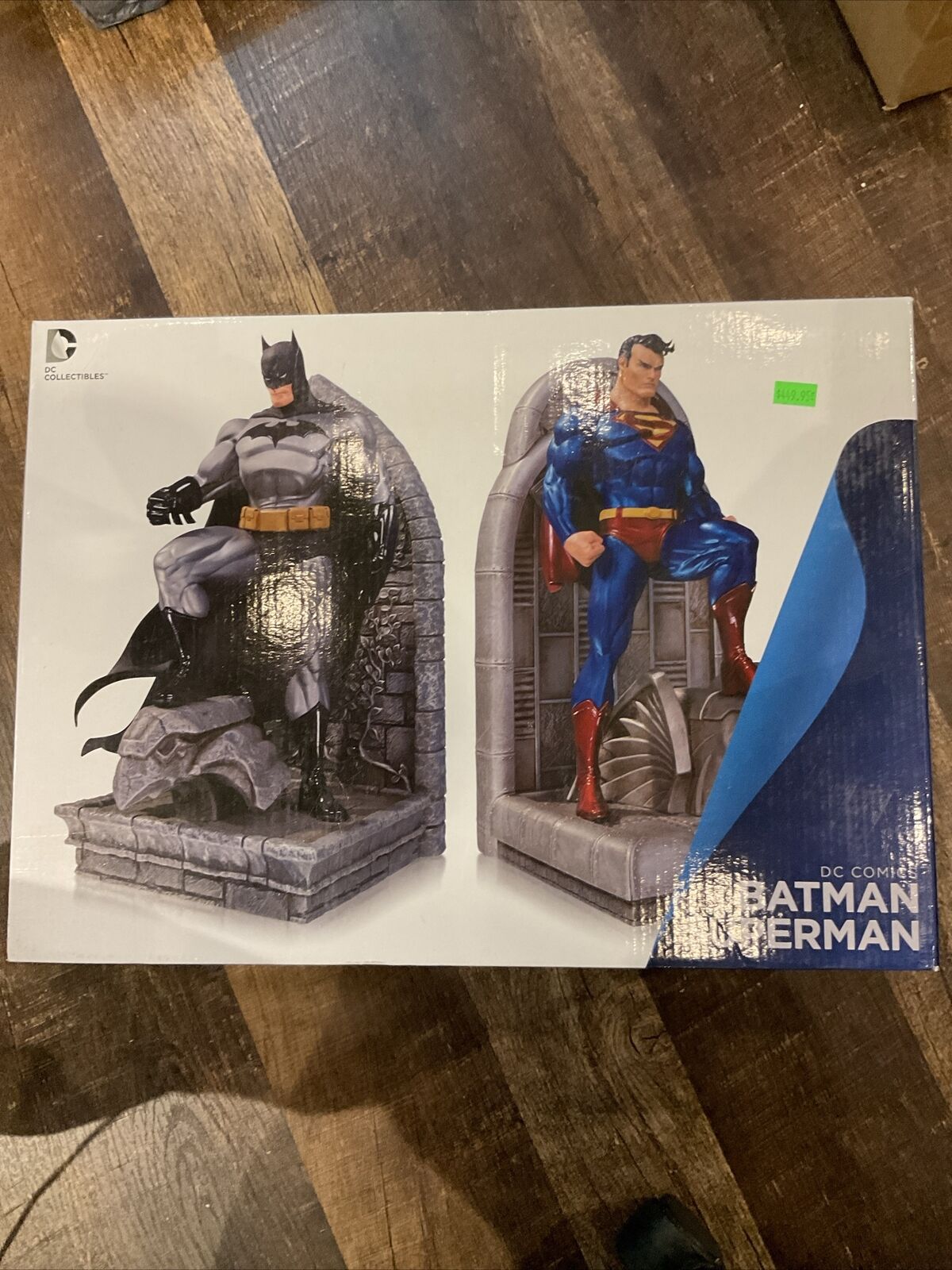 DC Comics Superman and Batman Resin Bookends Brand New (Opened To Check Quality)
