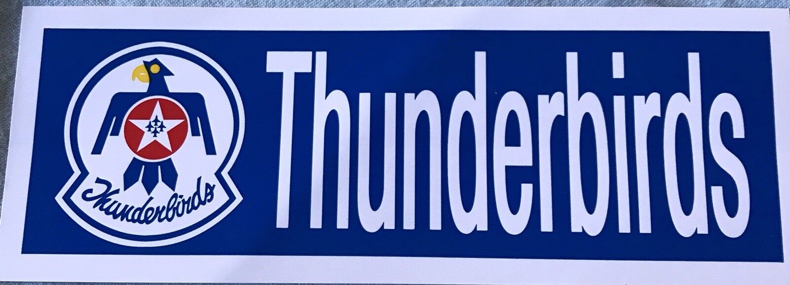 Thunderbirds paper sticker (Patriotic Sticker)
