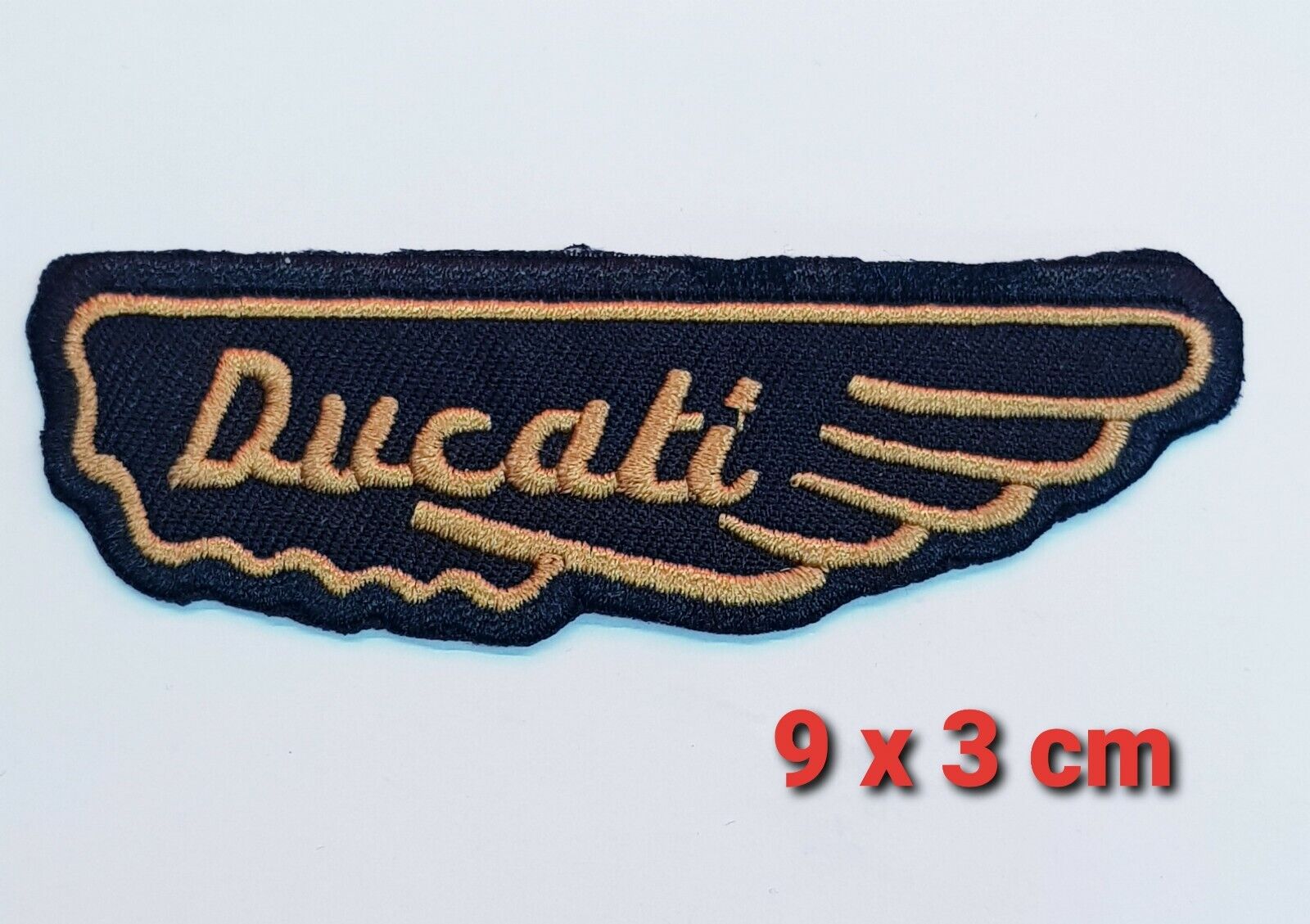 Ducati wing logo art badge large Embroidered Iron on Sew on Patch