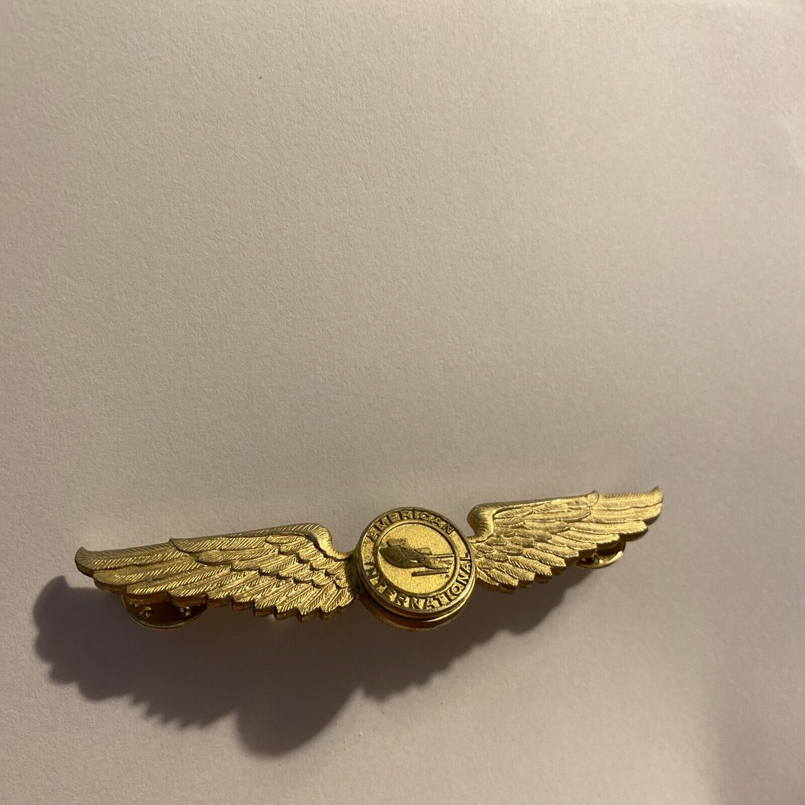 American International Airlines Pilot Wing Flight Badge Balfour Maker