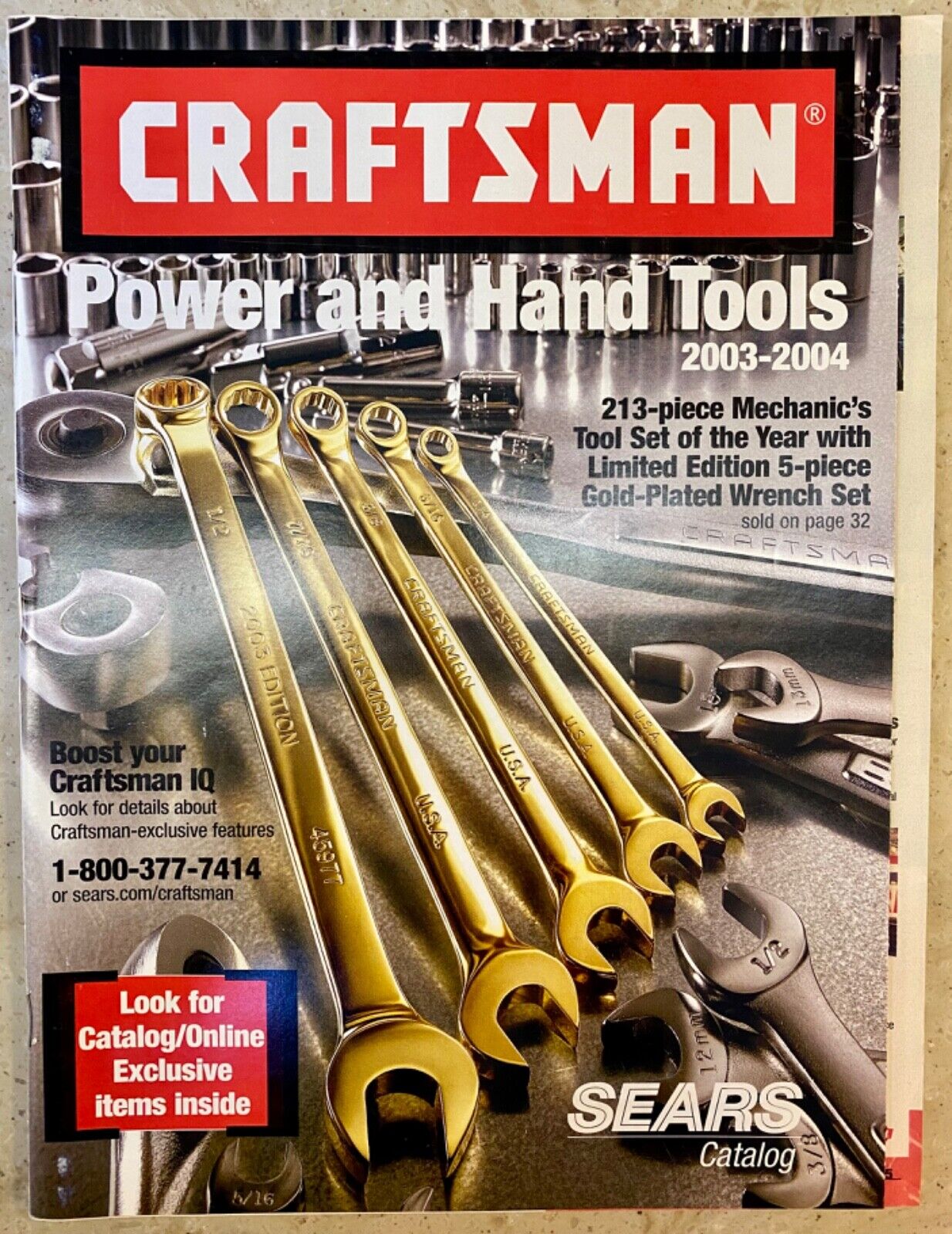 Sears Craftsman 2003-2004 Power and Hand Tools Catalog -NOS-