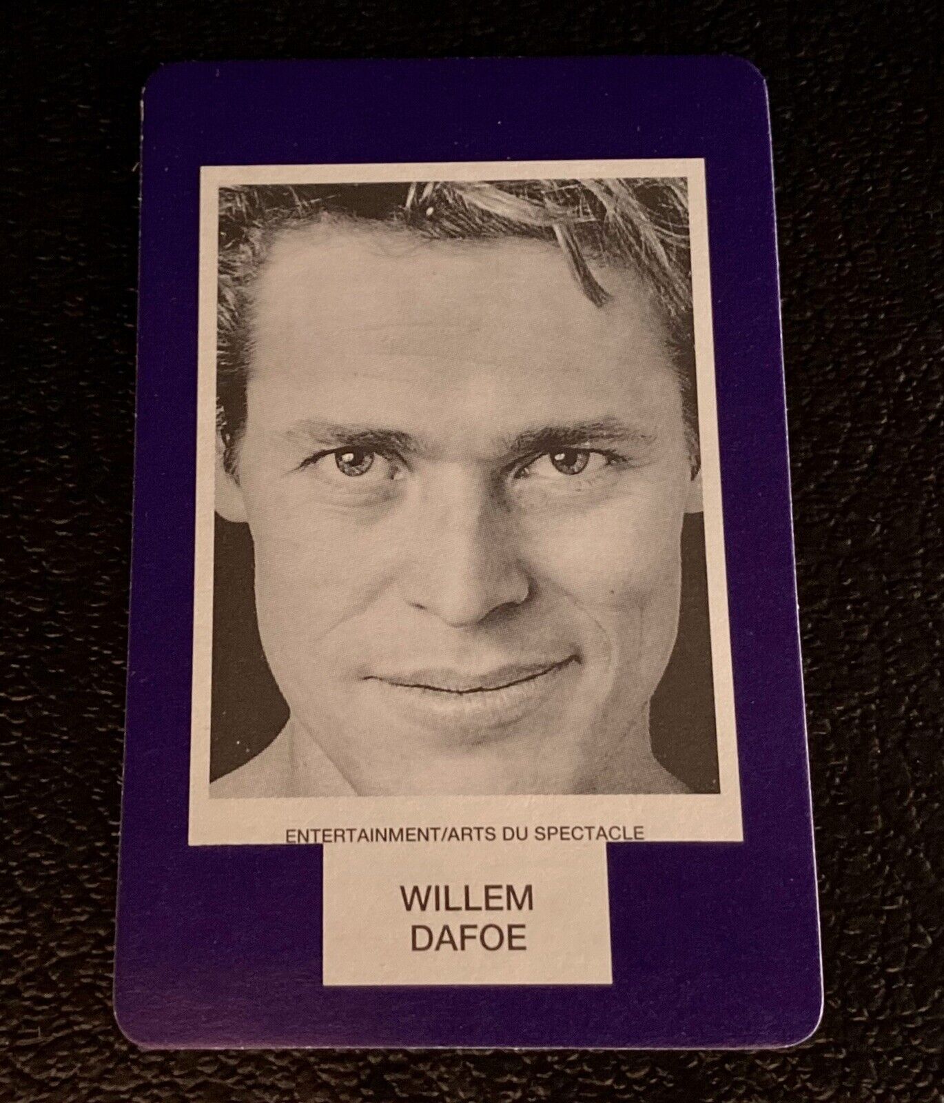 Willem Dafoe Rookie Card 1993 Face To Face Game Trading Card Canada Games Actor