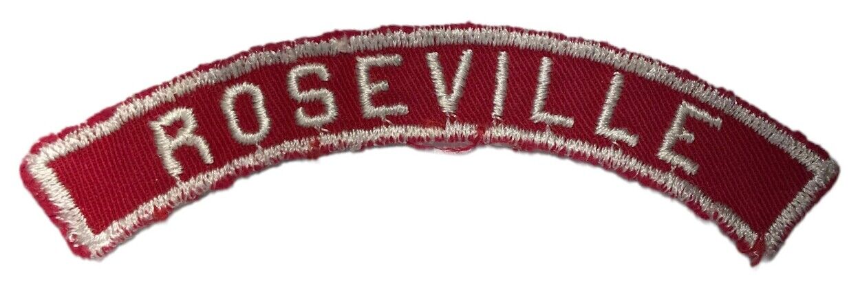 ROSEVILLE Red and White Community Strip RWS worn [BHP1575]