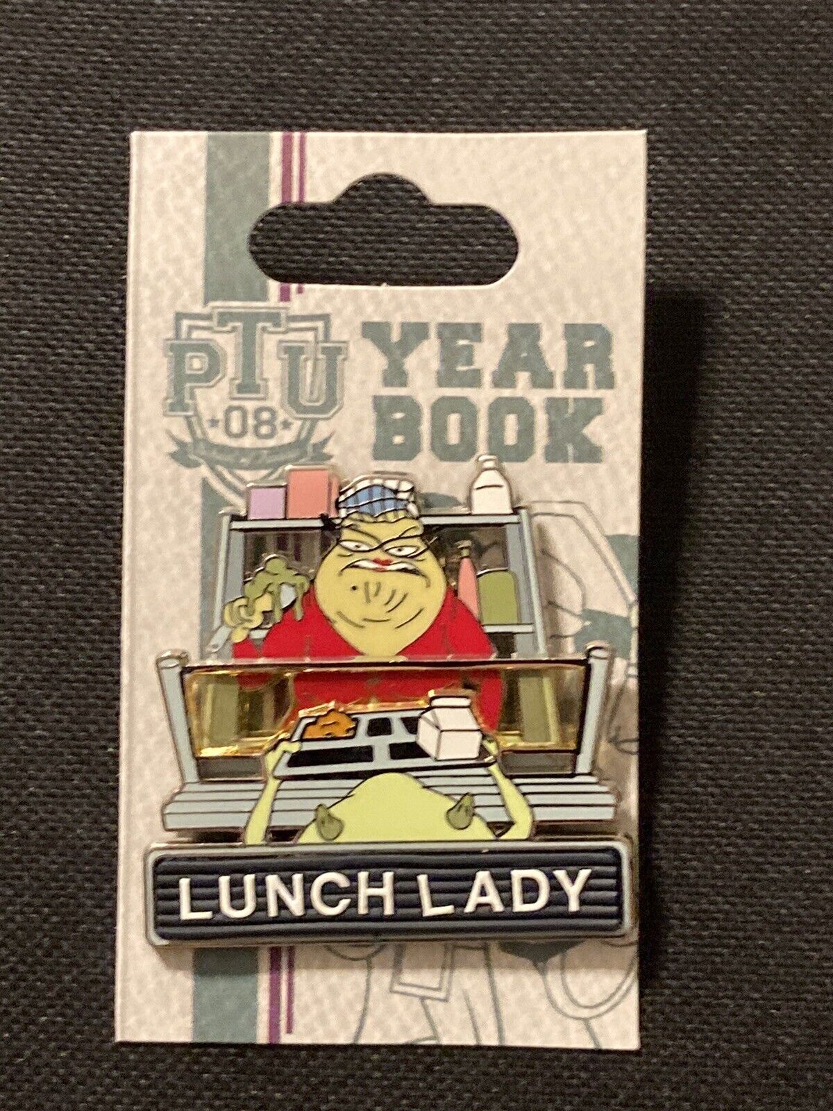 DISNEY WDW PIN TRADING UNIVERSITY 2008 LUNCH LADY ROZ PIN ON CARD LE 500