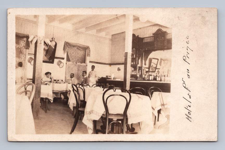 Hotel Cafe Interior RPPC Port au Prince Haiti Antique Restaurant Photo ~1920s