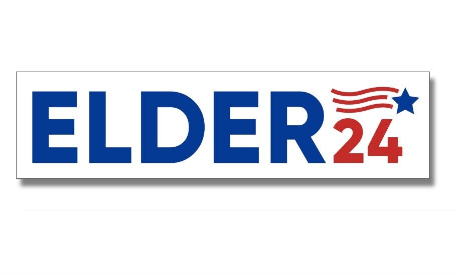 Larry Elder President 2024 Bumper Sticker Large Political Glossy Waterproof