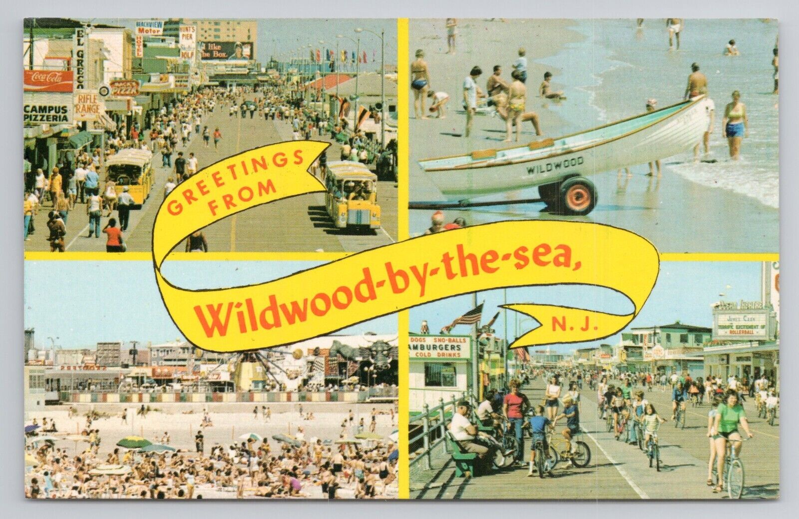 Postcard Greetings From Wildwood By The Sea New Jersey