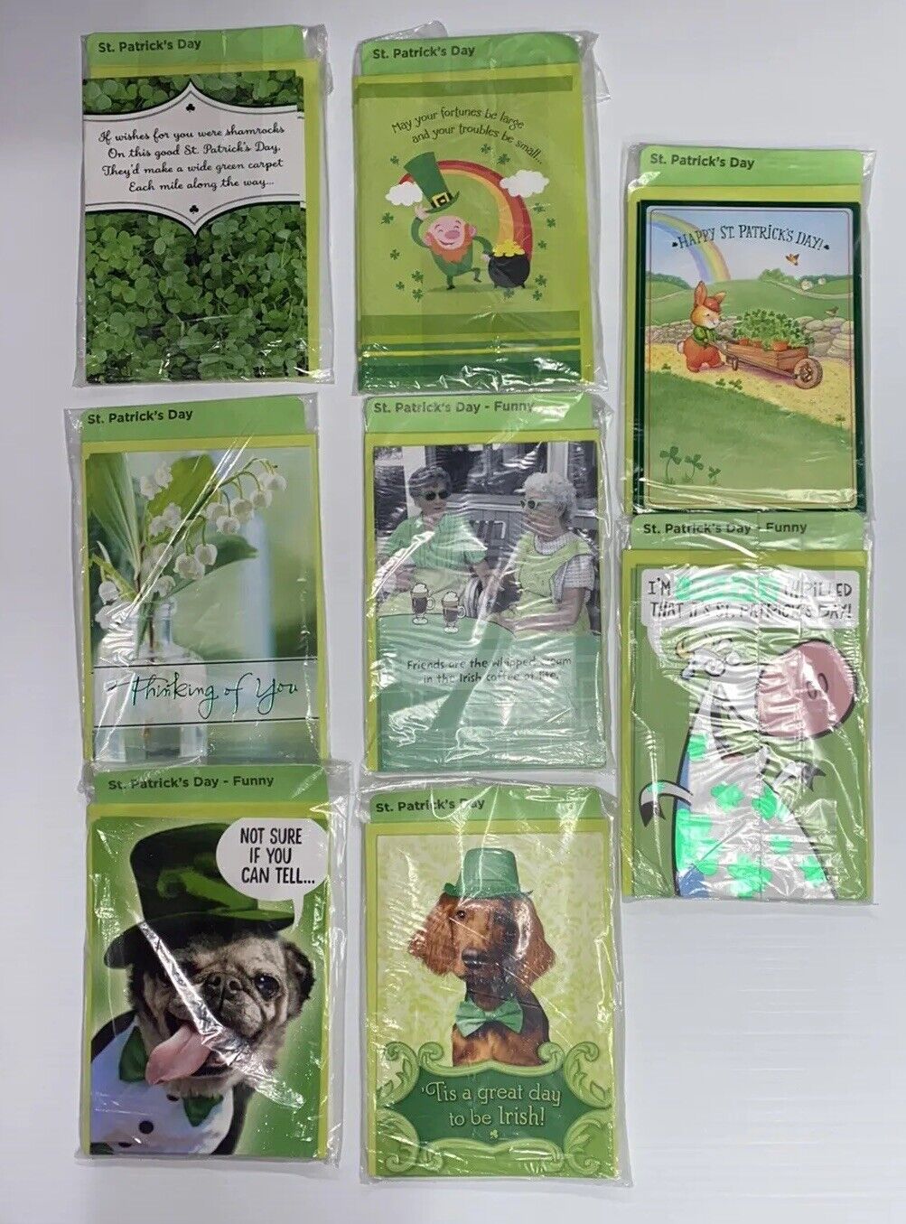 32 cards - Hallmark St. Patrick's Day Cards NEW/SEALED w/envelopes SHIPS FAST