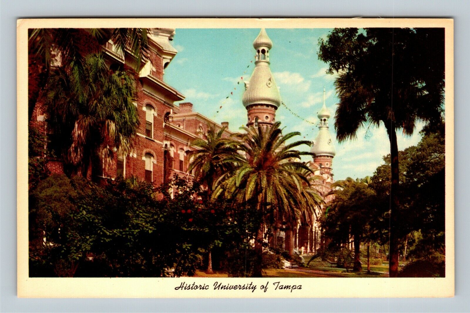 Historic Tampa University, Main Building, Florida Vintage Souvenir Postcard