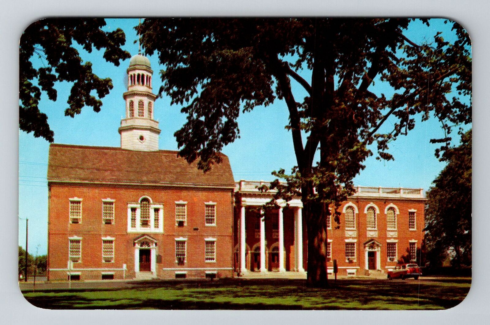 Dover DE-Delaware, Old State House, Dover Green, Vintage Postcard