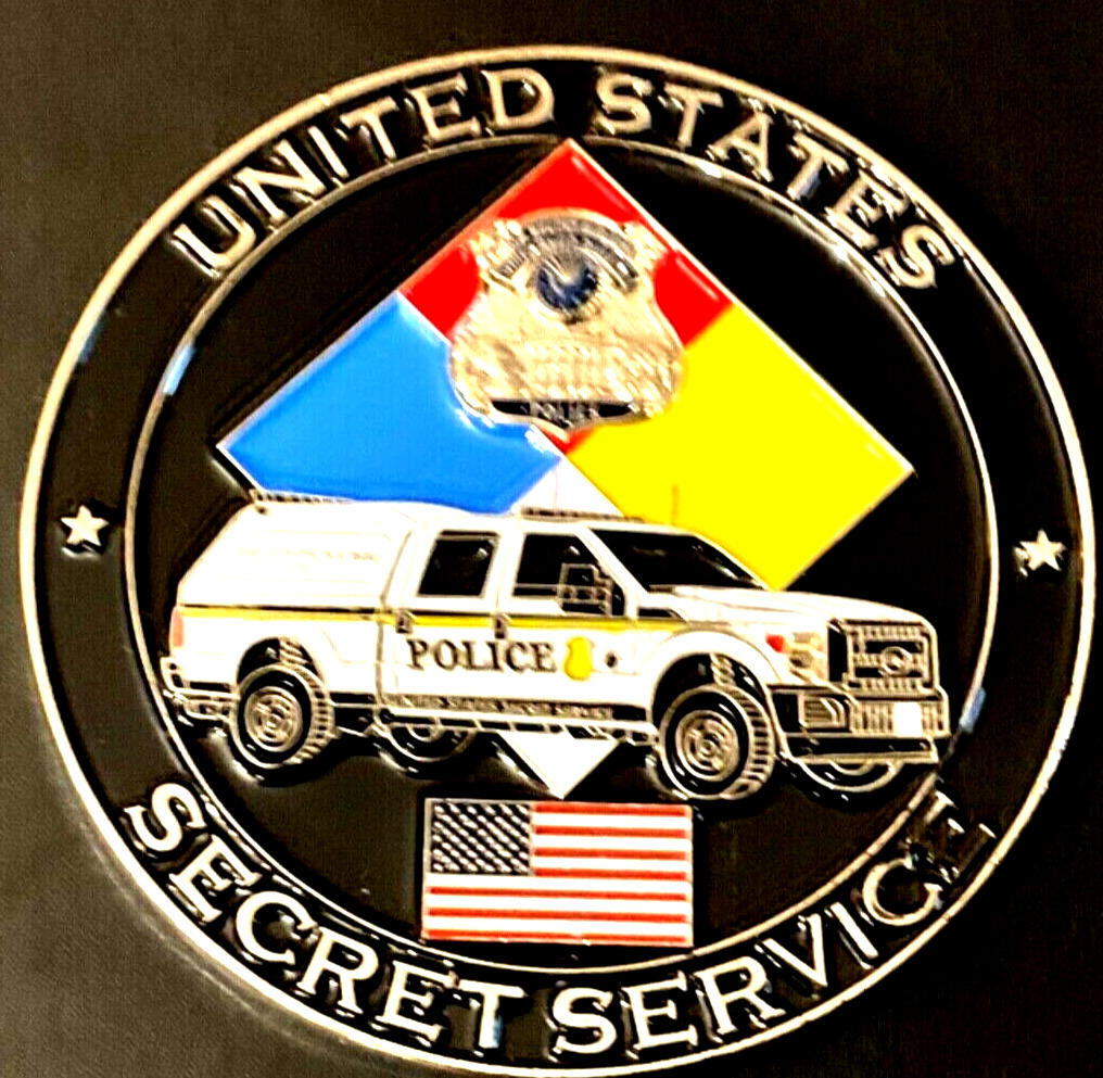 RARE U.S. SECRET SERVICE VEHICLE INSPECTION TEAM REMOTE DELIVERY SITE COIN