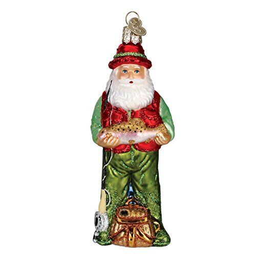 Old World Christmas Ornaments Fisherman Collection Glass Blown Ornaments for ...