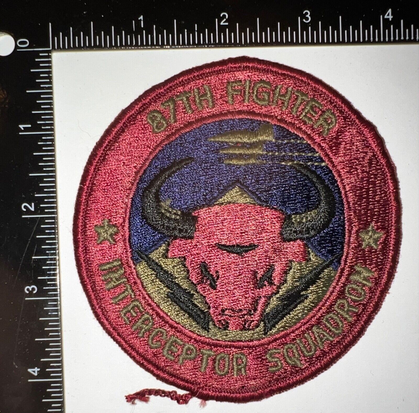 Cold War USAF US Air Force 87th FIS Fighter Interceptor Squadron Patch