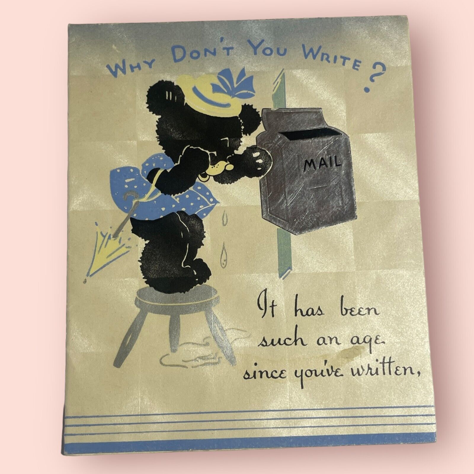 VINTAGE Why Don\'t You Write Greeting Card | Unused | P154