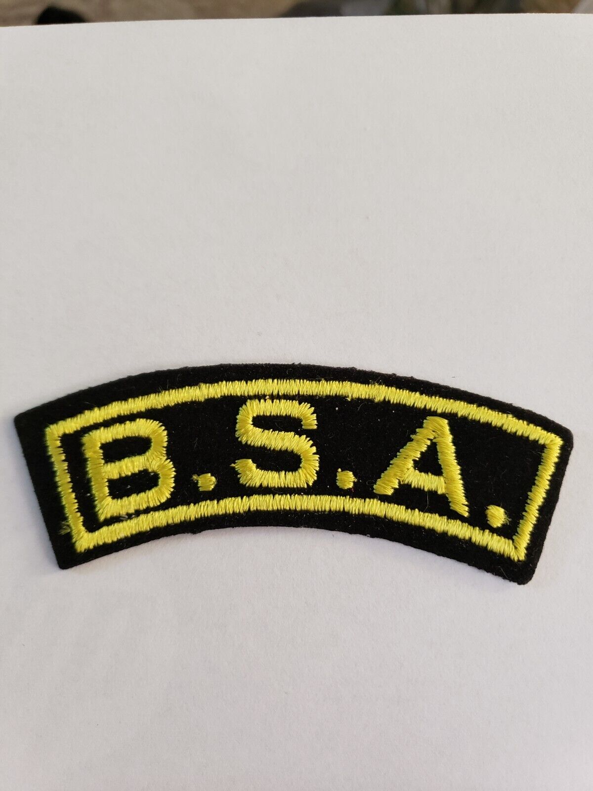 Vintage BSA Motorcycle Patch, BSA Motorcycle Patch