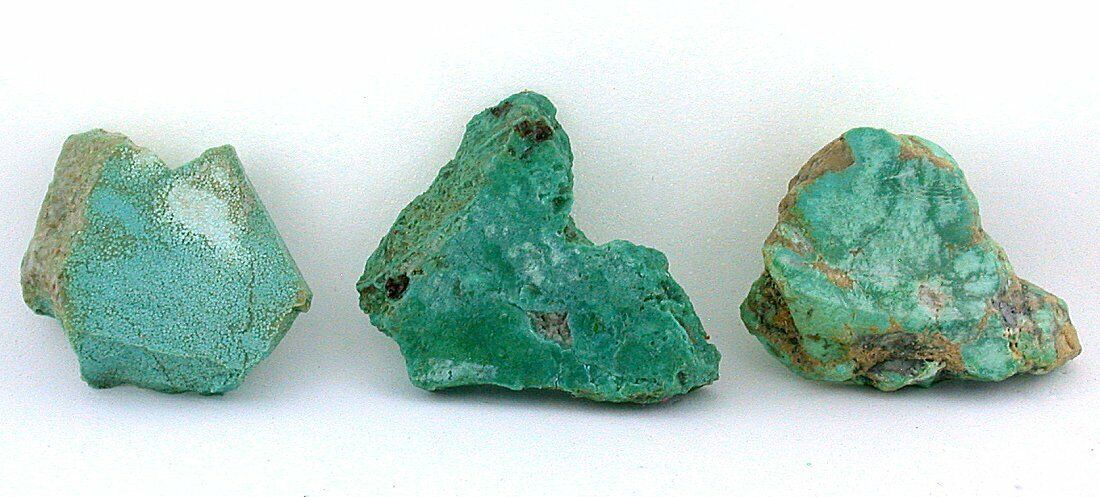 70 Grams Three Slab Blue Green Sonoran Stabilized Turquoise Cab Cabochon Rough