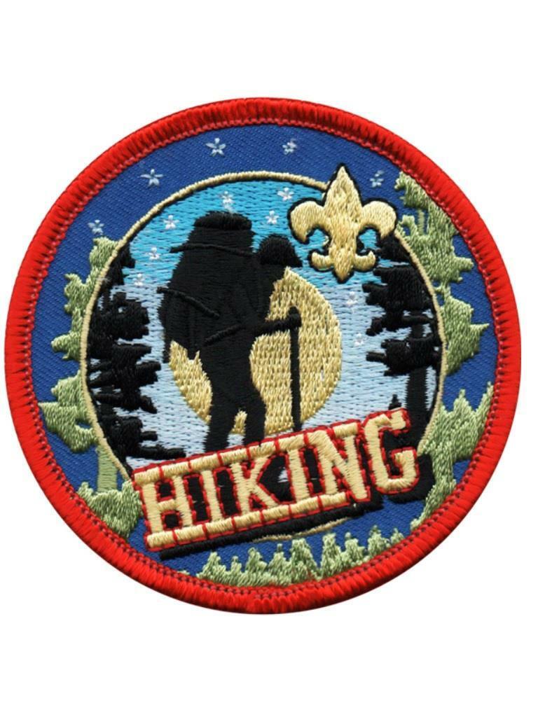 Boy Scouts of America BSA 3 inch HIKING Activity Patches  trails miles NEW