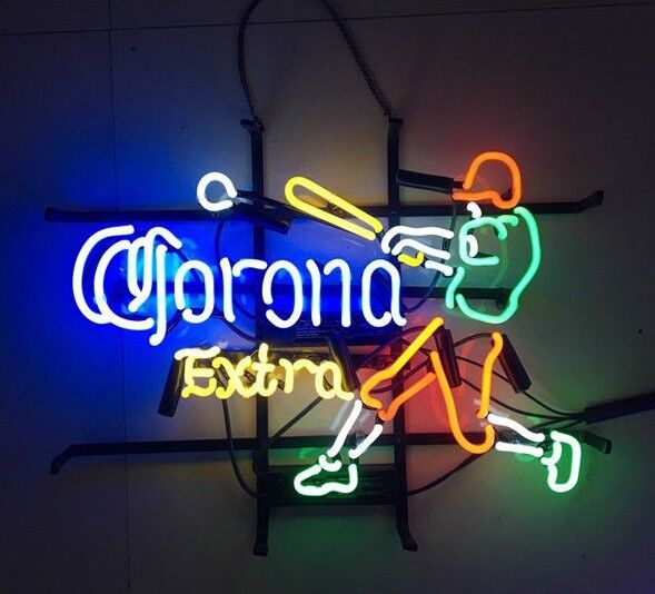 Baseball Player Neon Sign Light Beer Bar Pub Wall Hanging Artwork Gift 20\