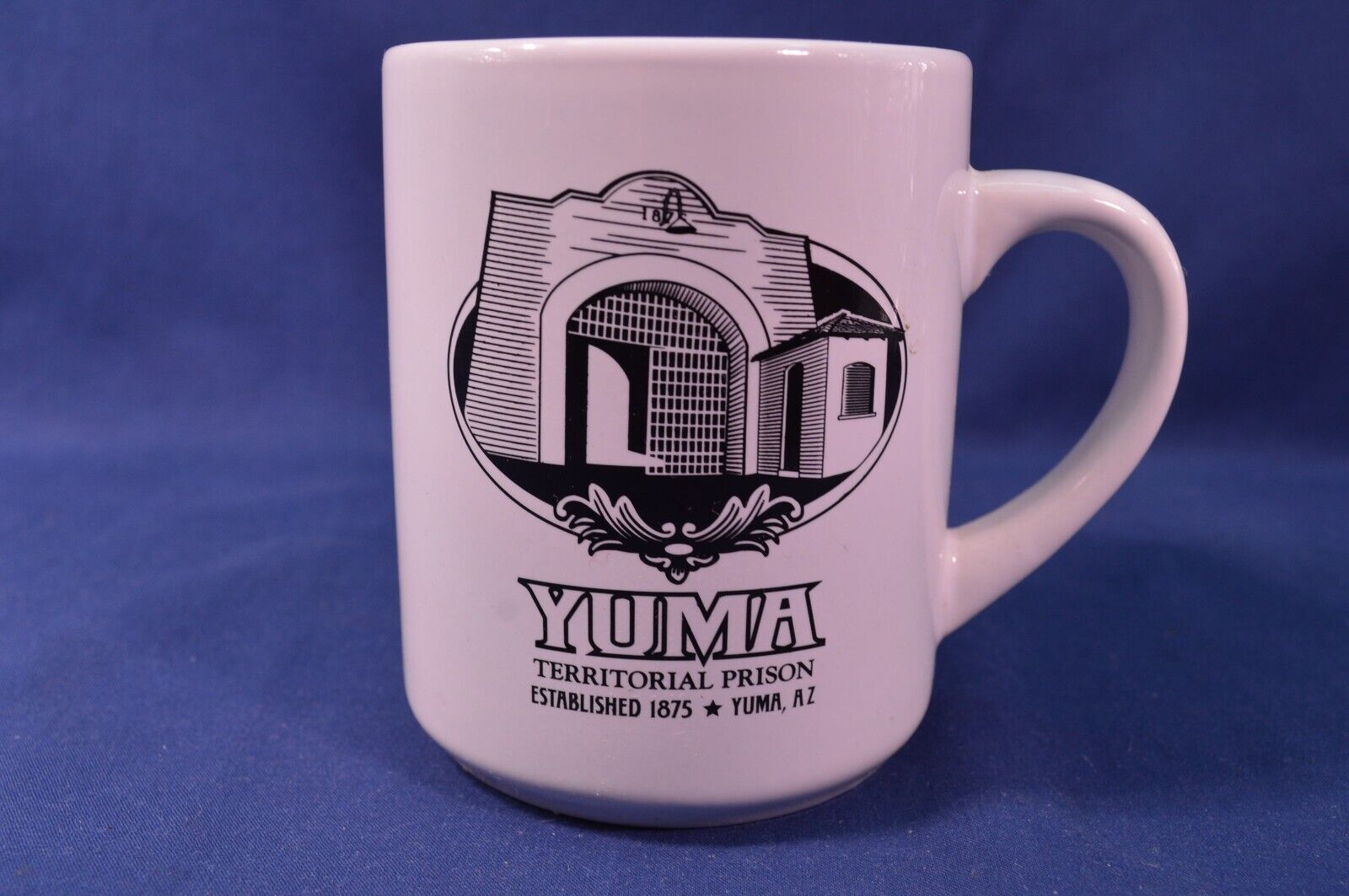 Yuma Territorial Prison Yuma,AZ, Coffee Mug, White,Mint Condition,VTG