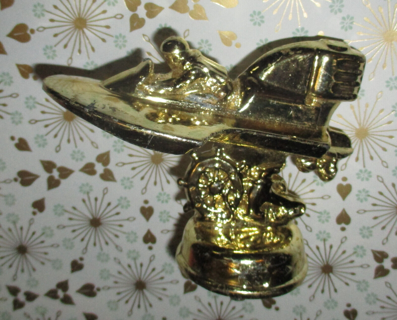 Vintage Speed Boat Cup Trophy Top