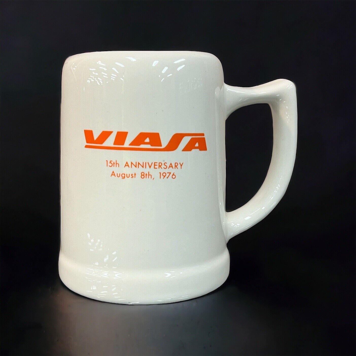 VINTAGE VIASA Venezuelan Airlines Commemorative 15th Anniversary Ceramic Mug