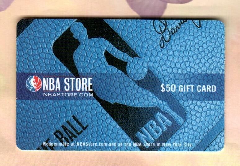 NBA STORE Basketball with NBA Logo ( 2007 ) Gift Card ( $0 - NO VALUE )