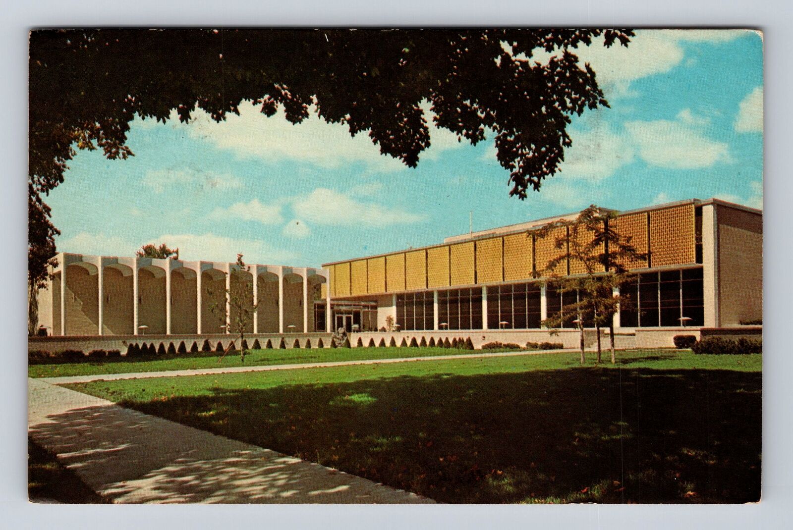 Holland MI-Michigan, Hope College, Mathematics Hall, Vintage c1968 Postcard