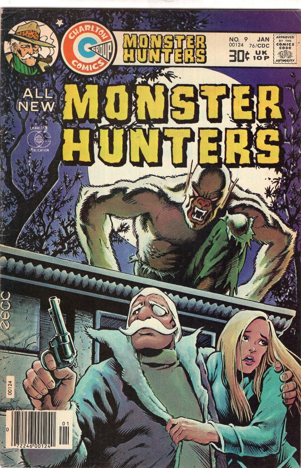 Monster Hunters 9 (1977) ZECK WEREWOLF COVER  CHARLTON