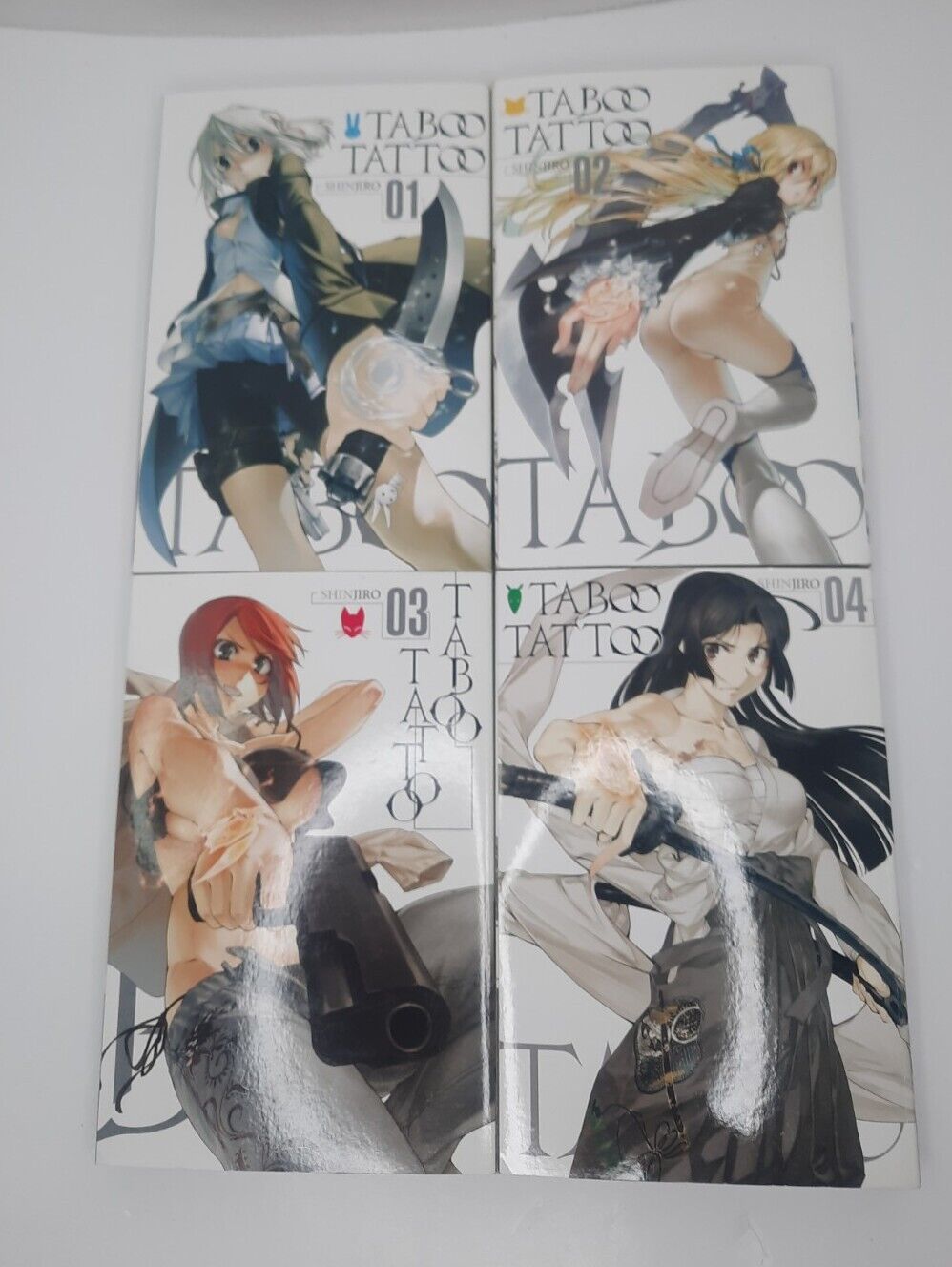 Taboo Tattoo Volumes 1 2 3 4 Shinjiro Manga English