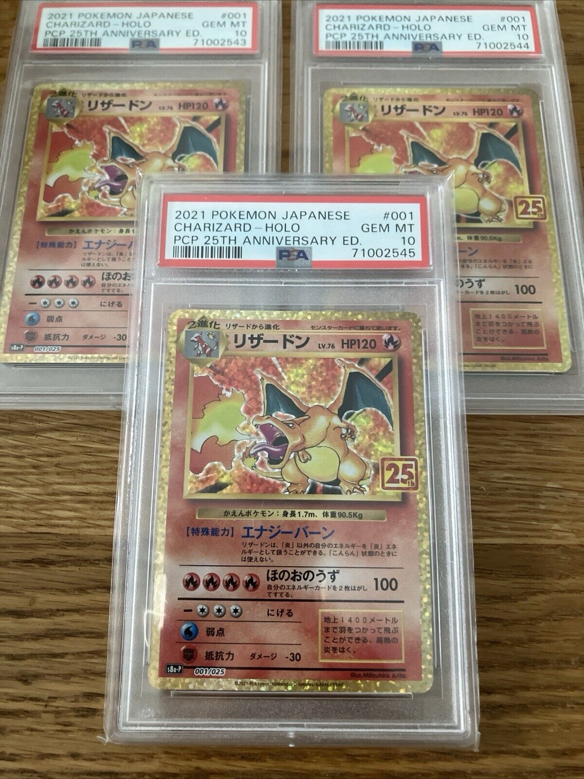 PSA 10 GEM MINT Charizard HOLO 001/025 s8a-P 25th Anniversary Japanese Pokemon