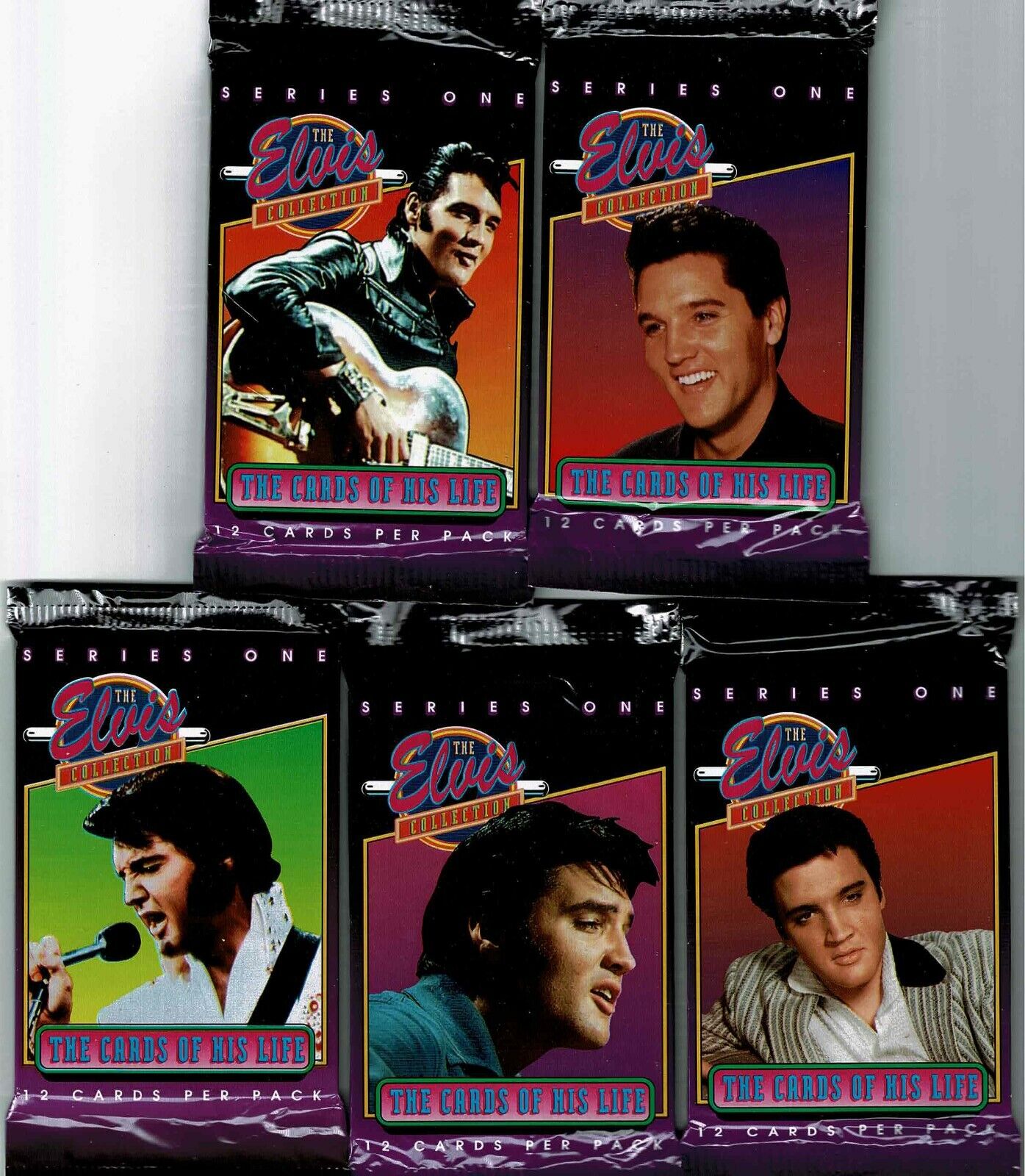 1992 ELVIS PRESLEY - COLLECTION THE CARDS OF HIS LIFE - SERIES 1  { 8 PACKS }