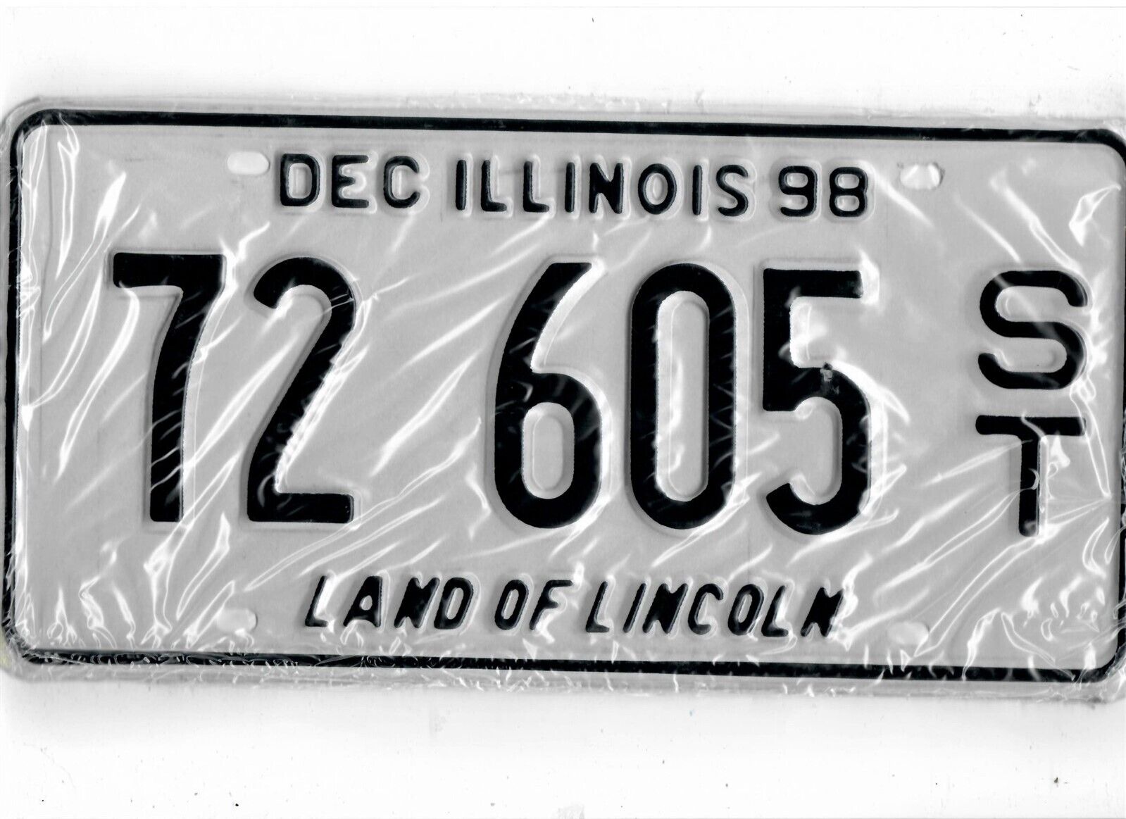 ILLINOIS 1998 license plate \