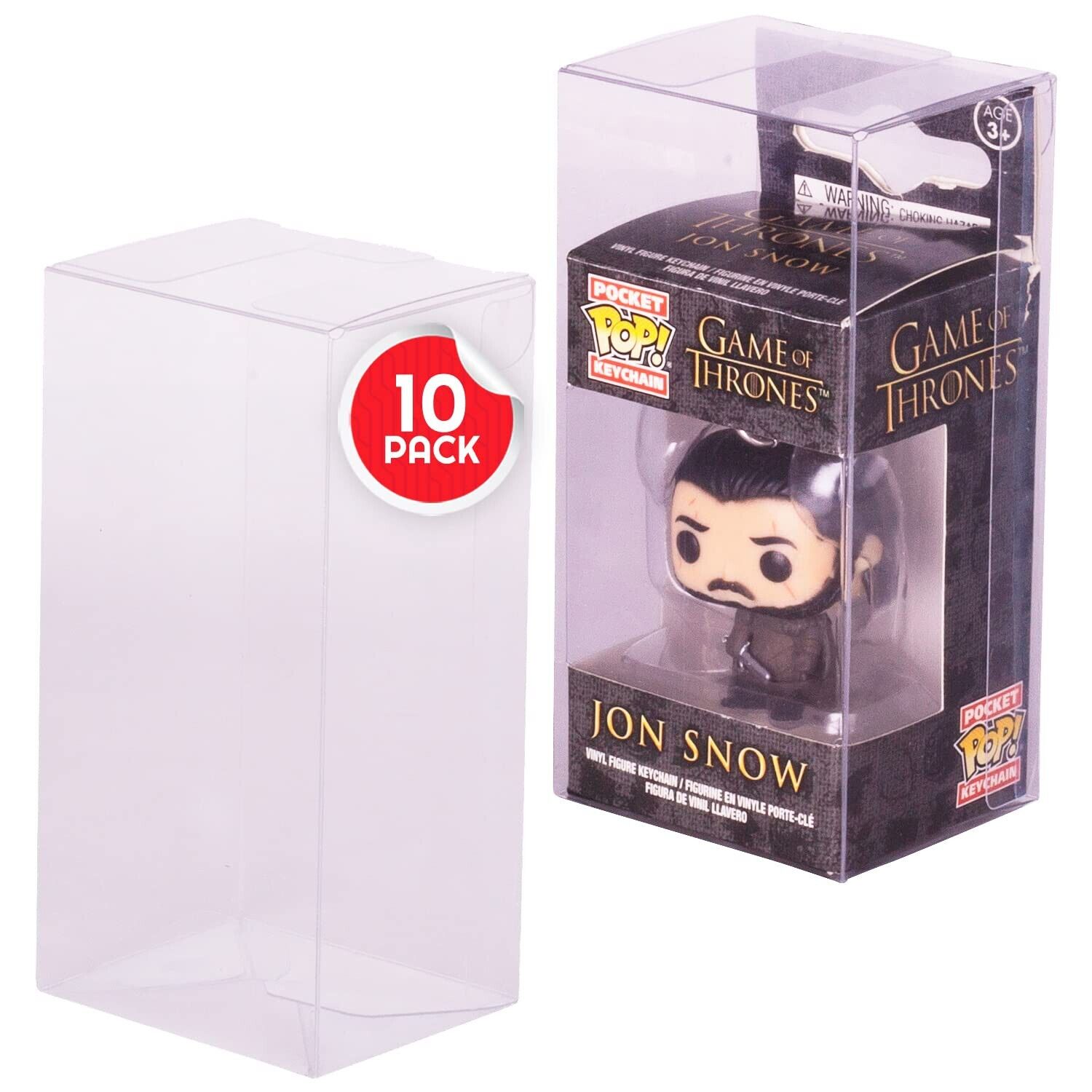 10 Funko Pop Keychain ProtectorsDisplay Case Protector display Clear by EVORETRO