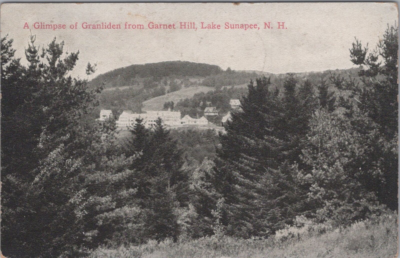 Granliden at Lake Sunapee New Hampshire Postcard