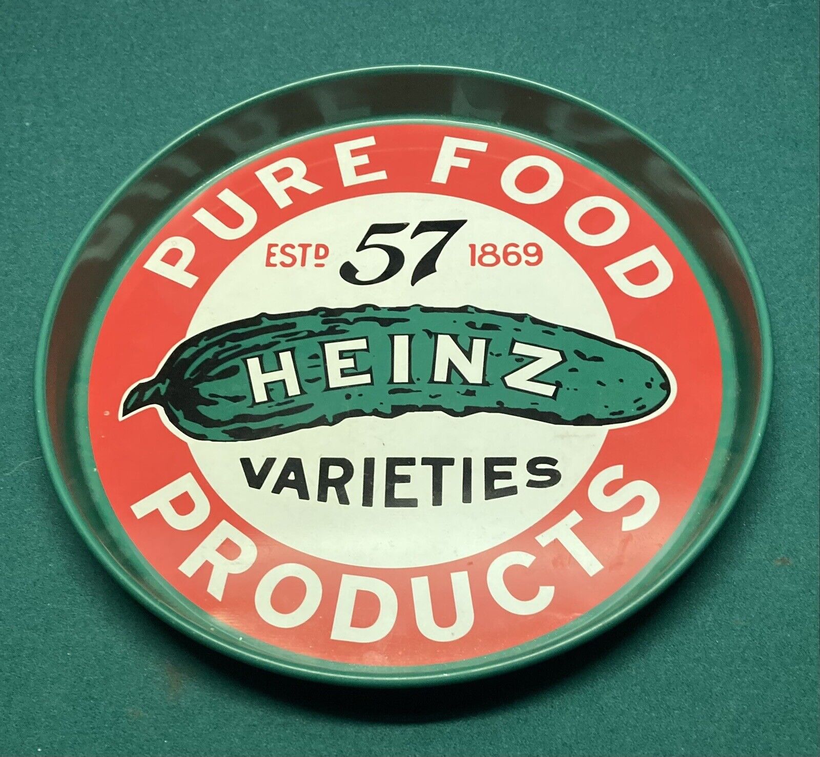 Vintage Heinz 57 Pure Food Products Tray Size 12x12in. Still In Great Condition
