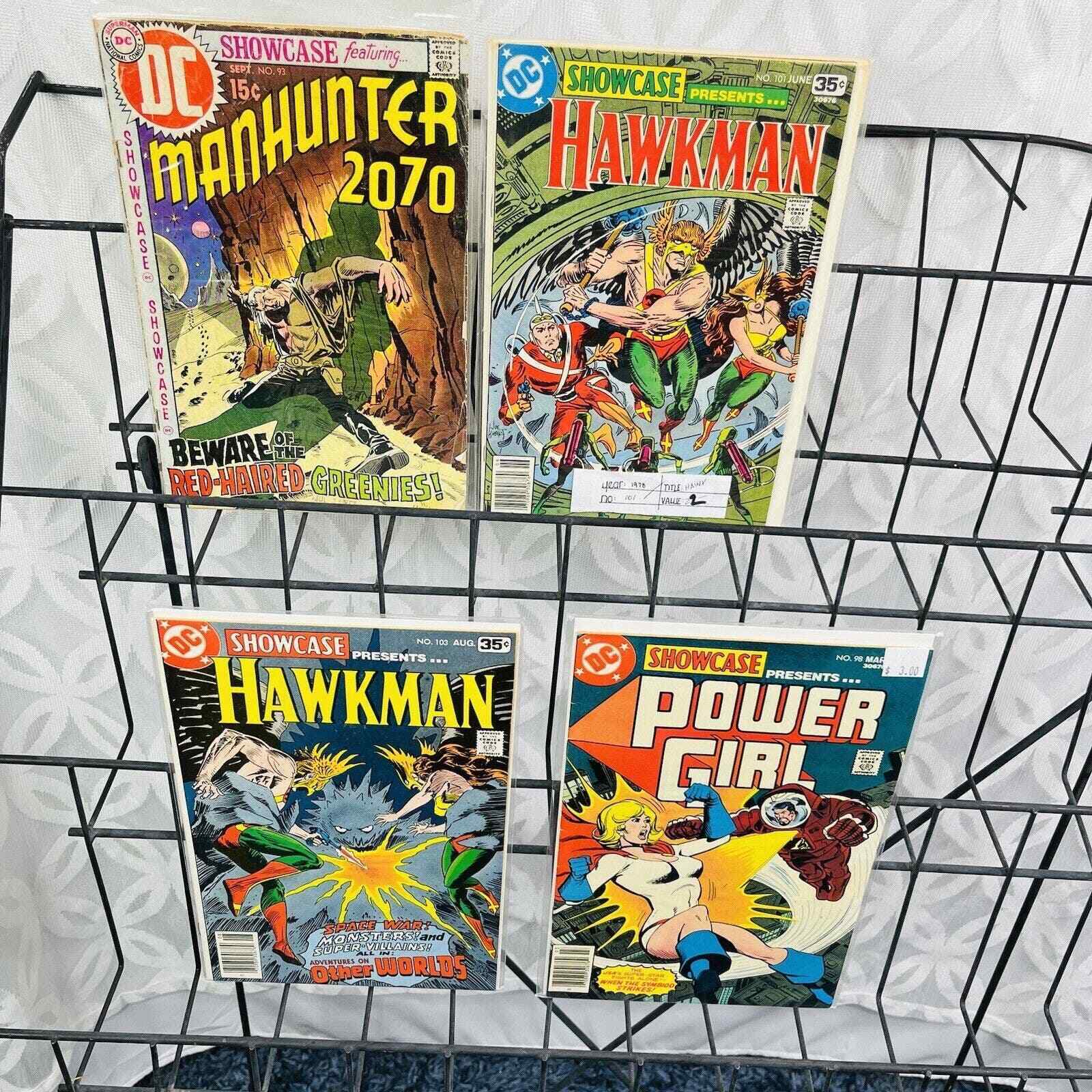 DC Showcase Presents 93 98 101 103 Lot Power Girl Hawkman Manhunter Bronze Age