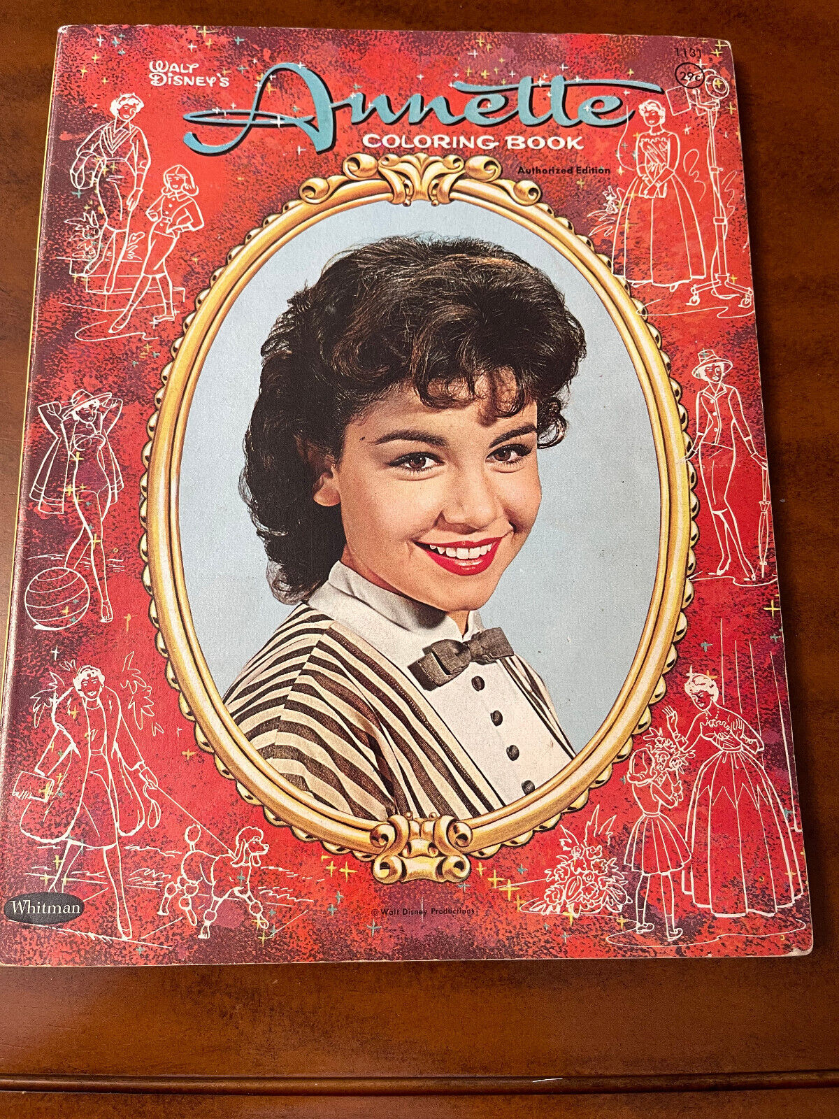 Vintage Walt Disney Annette Coloring Book Whitman - 1961