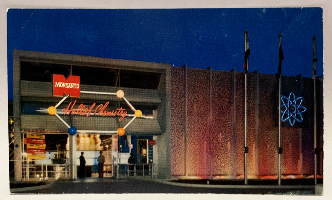Monsanto, Hall of Chemistry, Disneyland, Tomorrowland, Vintage Postcard