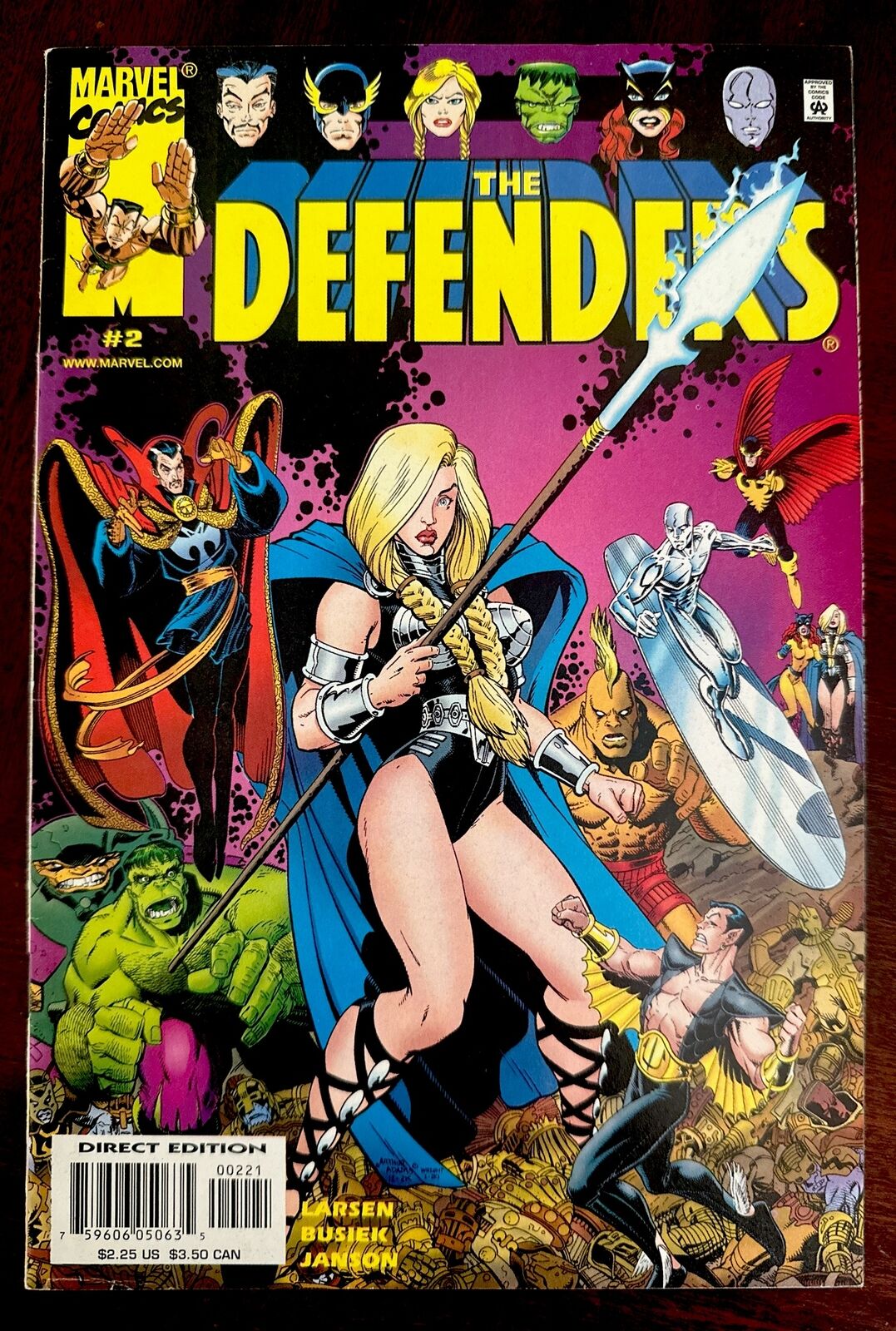Marvel Defenders #2 (2001) Adam Valkyrie cover